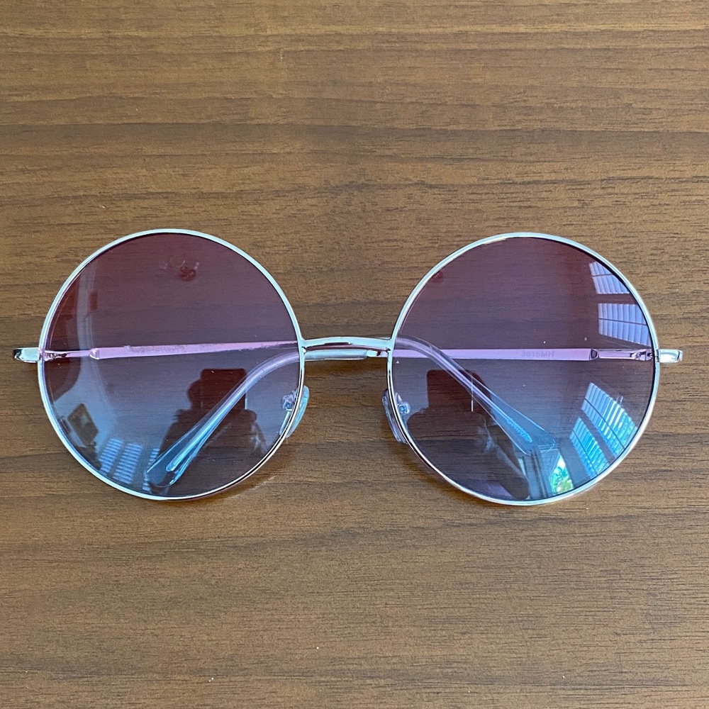 Oversized Round Gradient Sunglasses